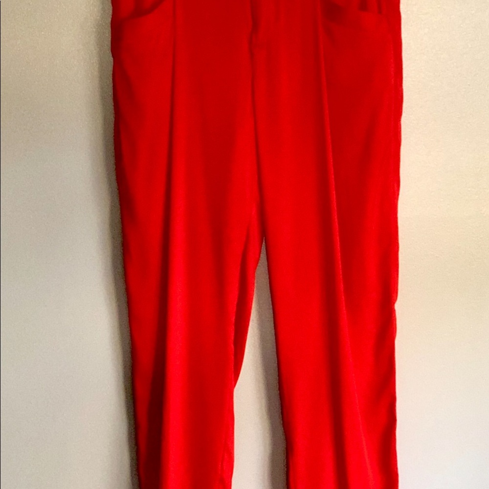 JOIE Silk Trousers - Red - Size 6